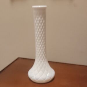 Vintage Milk Glass Hoosier Glass Vase